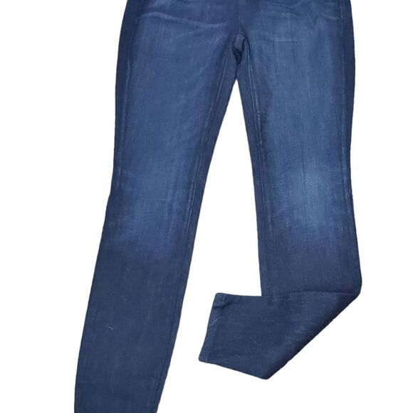 Eileen Fisher Blue Organic Cotton Jeggings - Picture 2 of 6